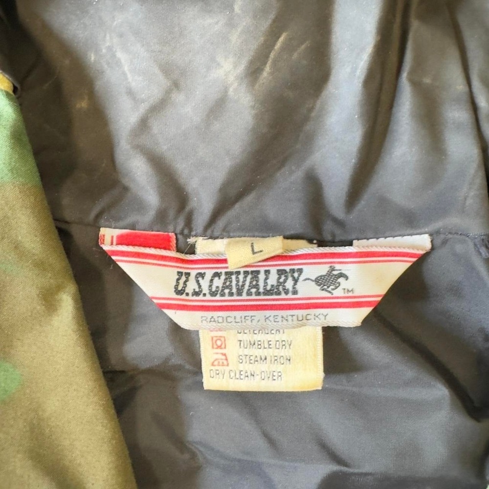 US Calvary Military Cold Weather Parka Gore-Tex Woodland Camouflage Parka Size L - Picture 2 of 7